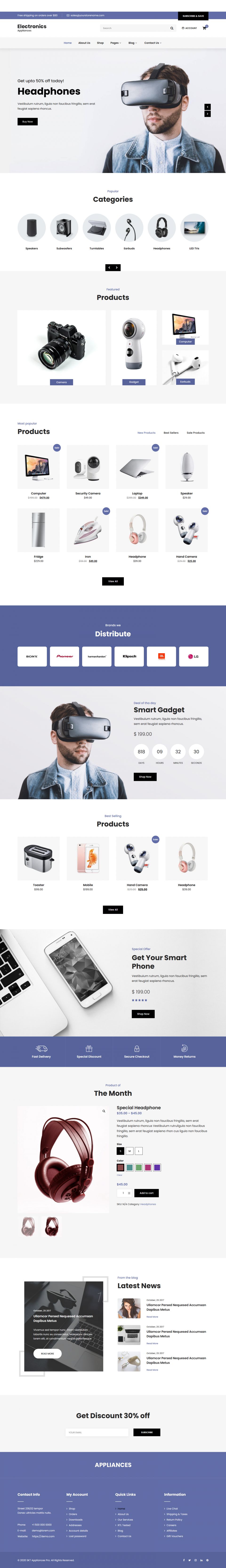 WordPress template SKT Themes Appliances Pro