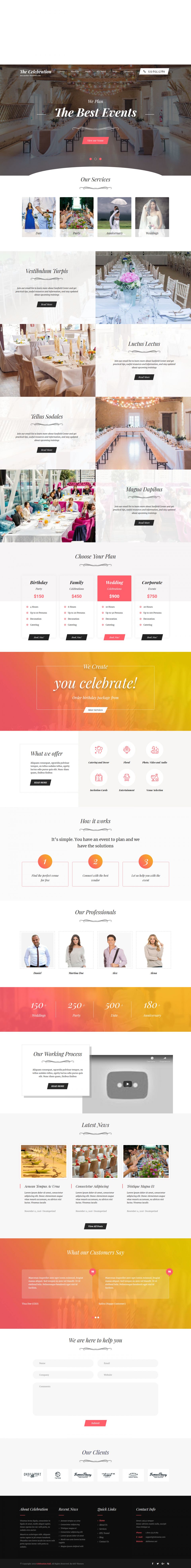 WordPress template SKT Themes Banquet Hall Pro