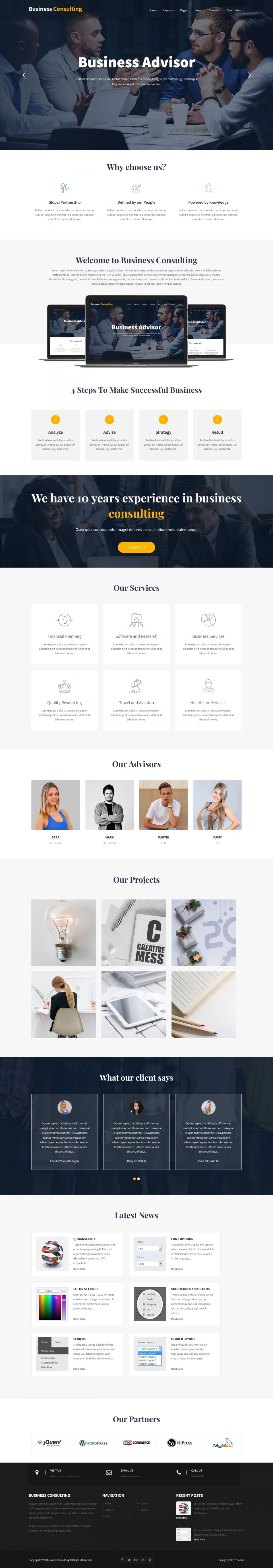 WordPress template SKT Themes Business Consulting
