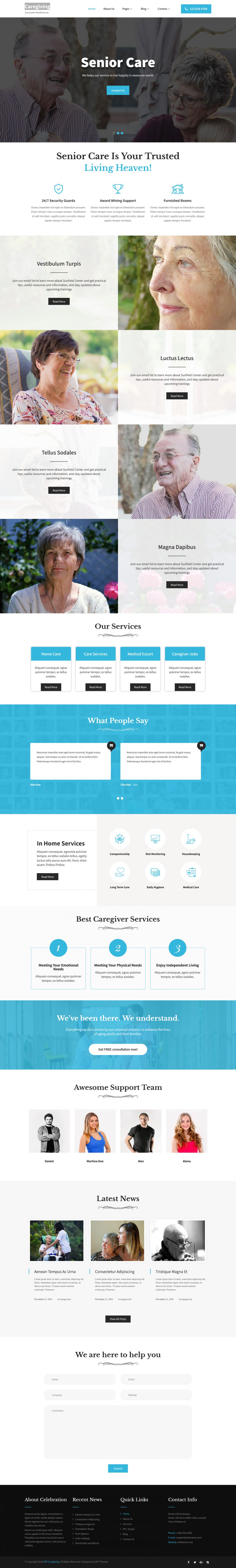 WordPress template SKT Themes Caregiving