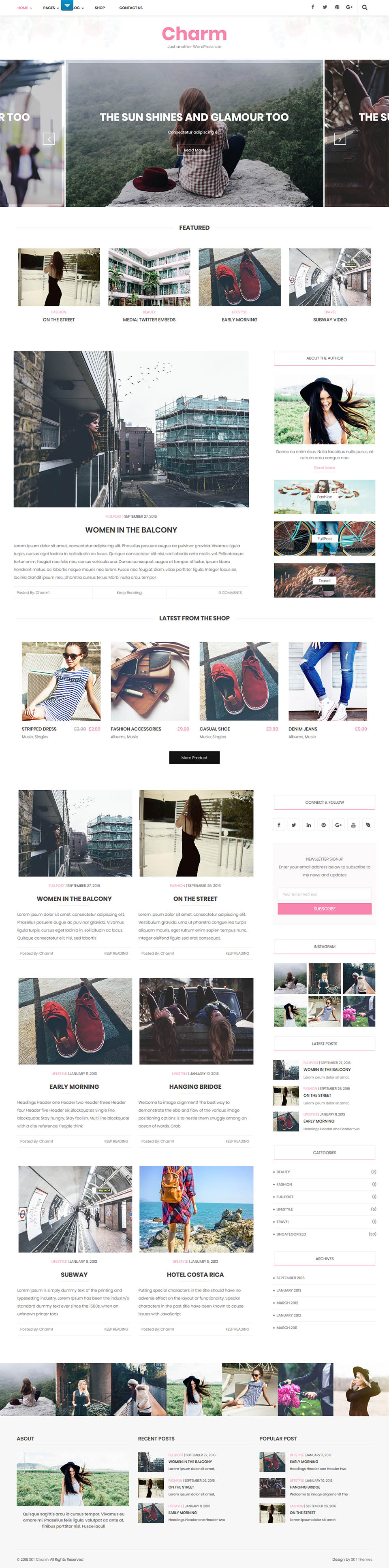 WordPress template SKT Themes Charm Pro