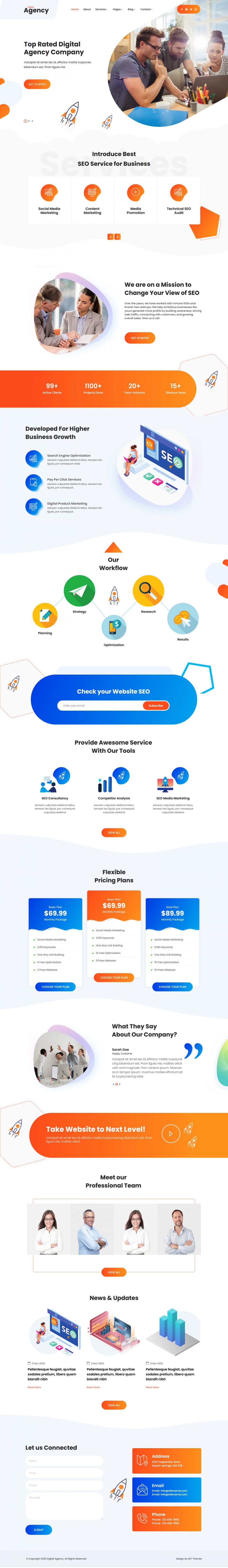 WordPress template SKT Themes Digital Agency
