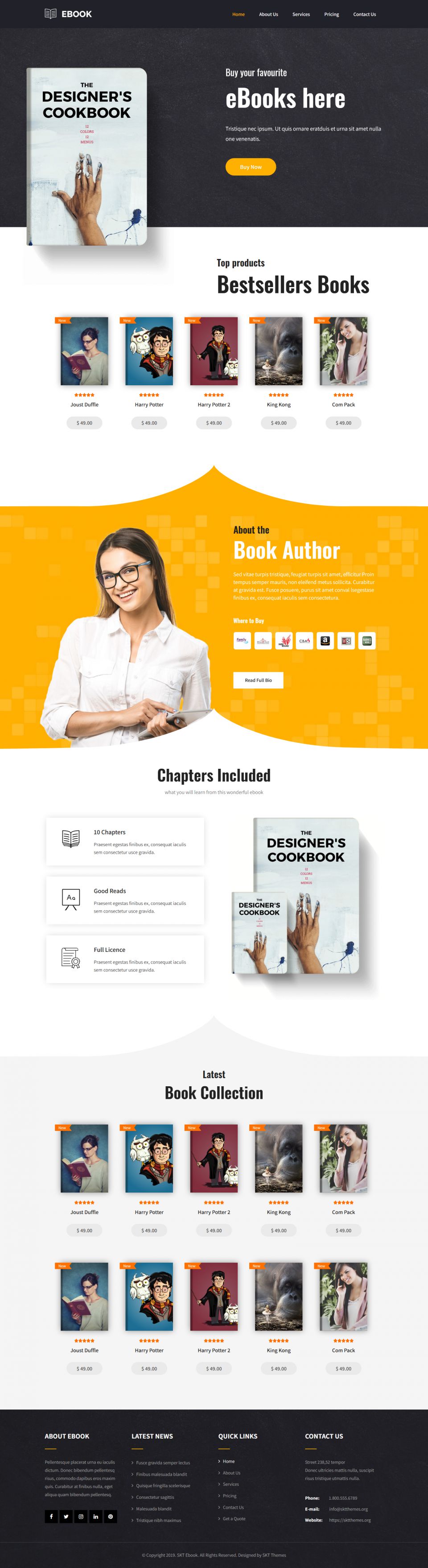 Template SKT Themes Ele eBook WordPress template SKT Themes Ele eBook