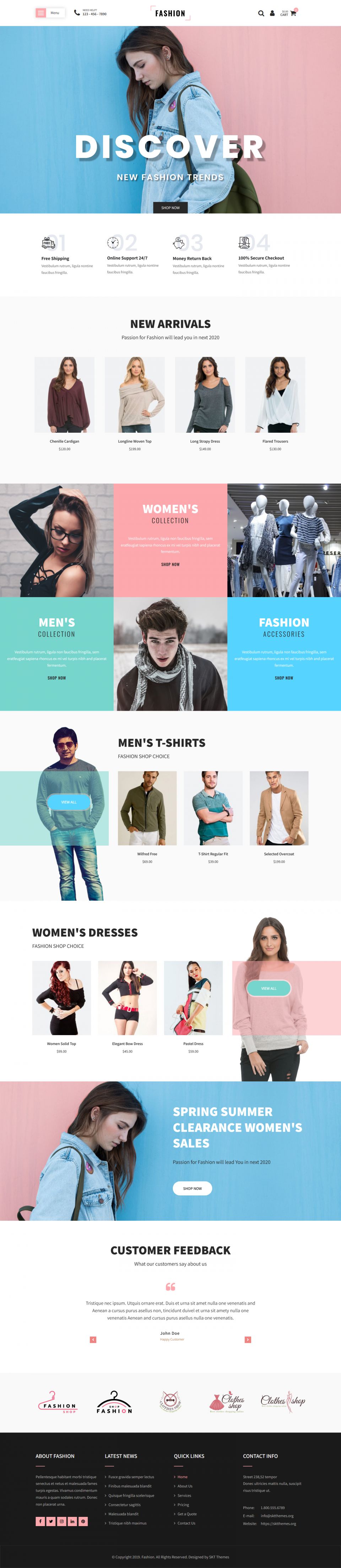 WordPress template SKT Themes Ele Fashion