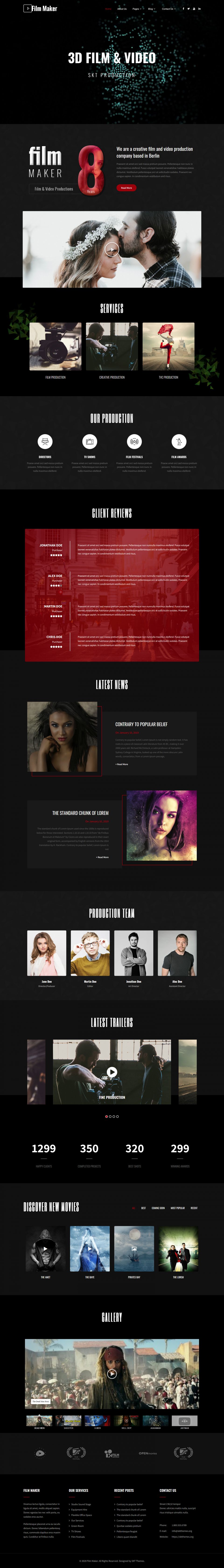 Template SKT Themes FilmMaker WordPress template SKT Themes FilmMaker