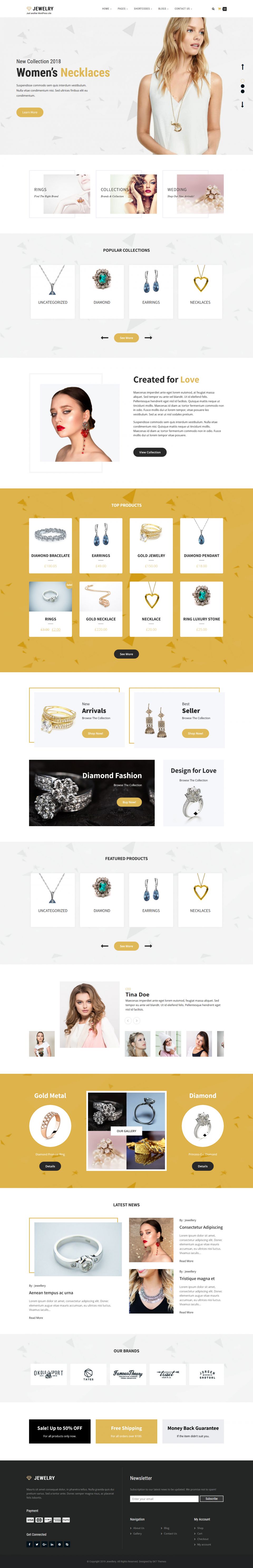 WordPress template SKT Themes Jewellery