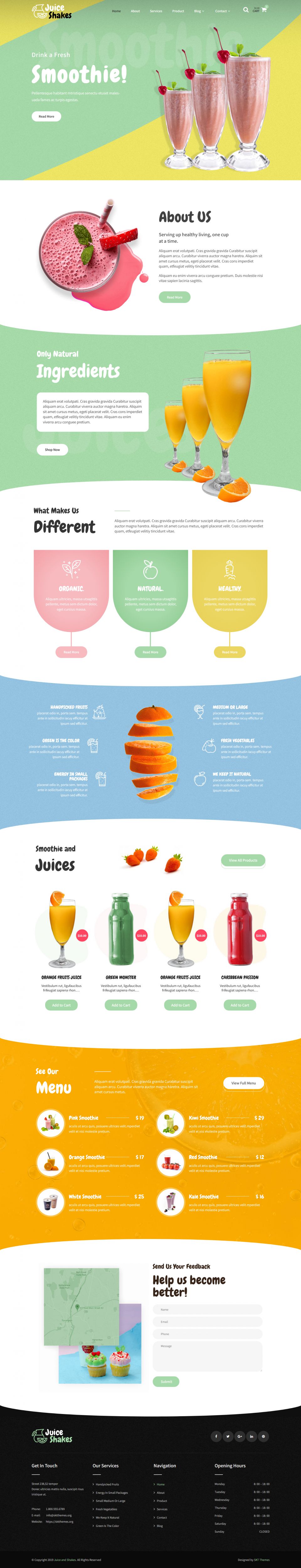 Template SKT Themes Juice And Shakes WordPress template SKT Themes Juice And Shakes