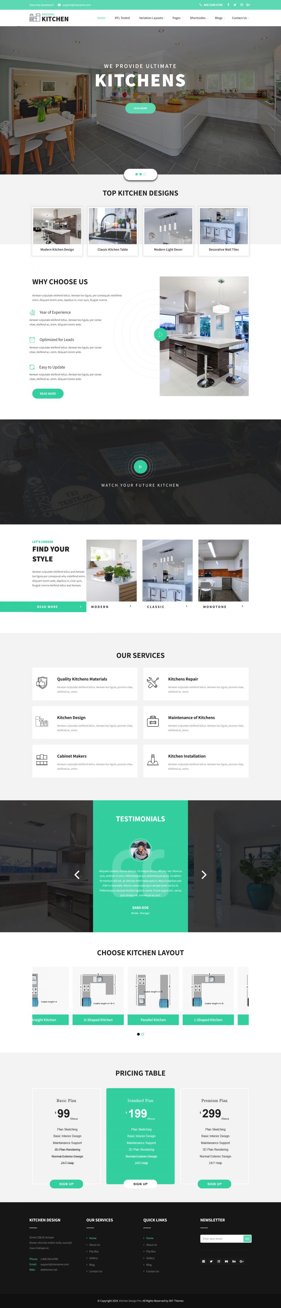 Template SKT Themes Kitchen Design Pro WordPress template SKT Themes Kitchen Design Pro