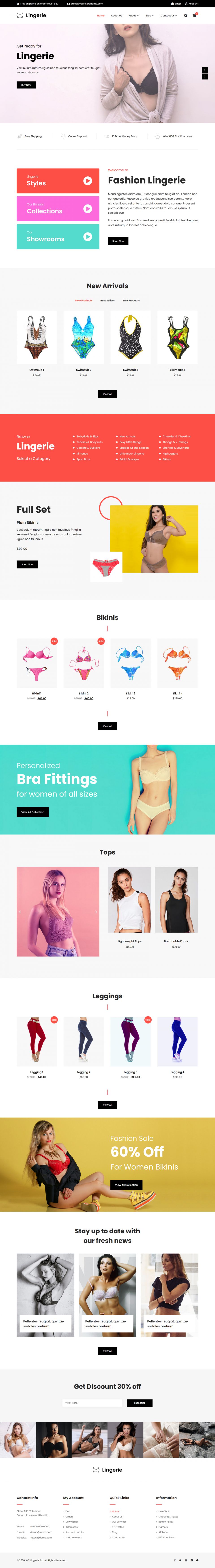 WordPress template SKT Themes Lingerie Pro