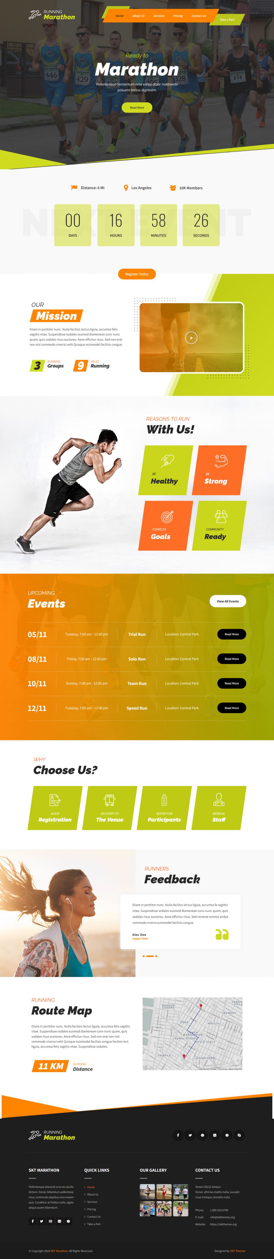 Template SKT Themes Marathon WordPress template SKT Themes Marathon