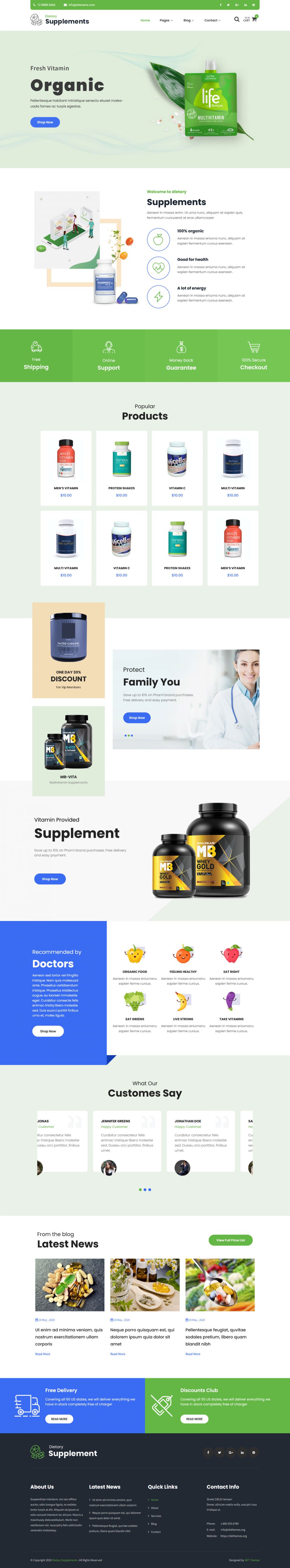 Template SKT Themes Nutristore WordPress template SKT Themes Nutristore