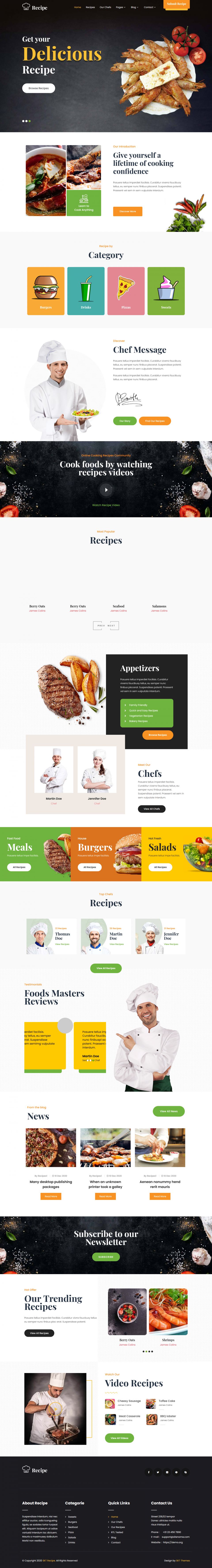 Template SKT Themes Recipe WordPress template SKT Themes Recipe