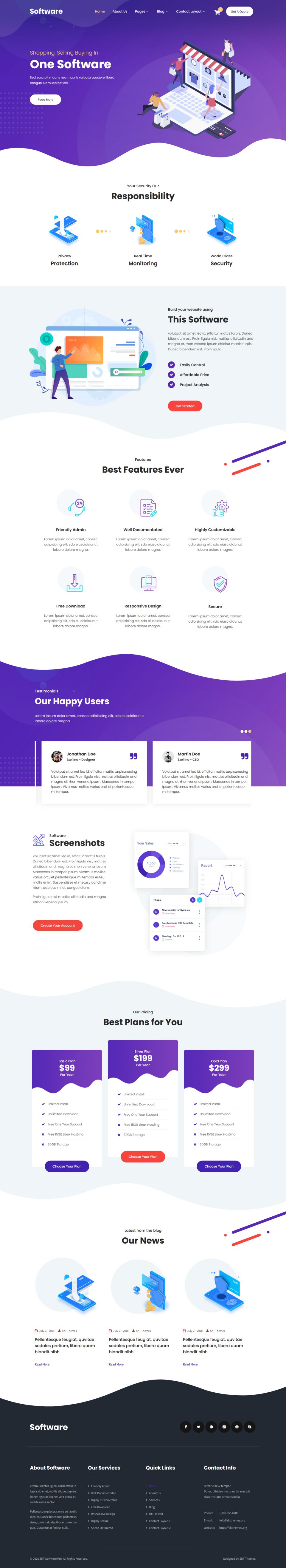 Template SKT Themes Software Pro WordPress template SKT Themes Software Pro