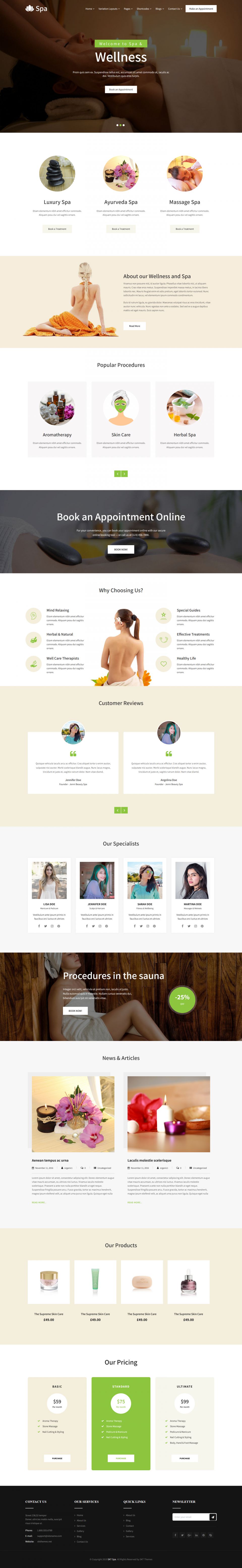 WordPress template SKT Themes Spa