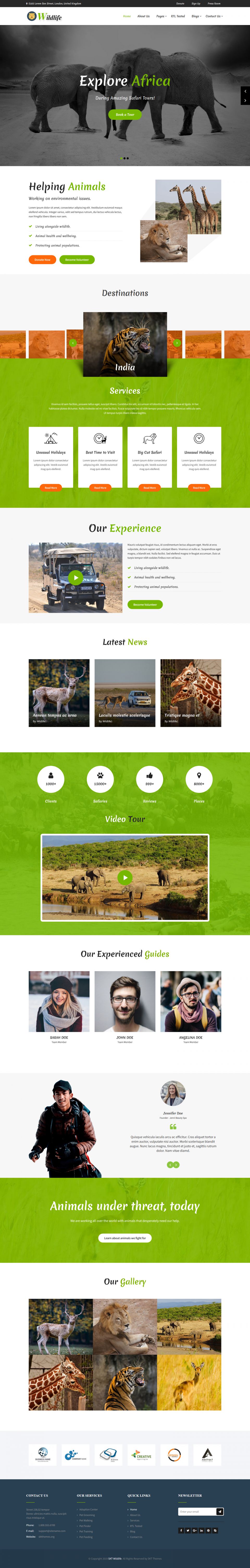 WordPress template SKT Themes WildLife