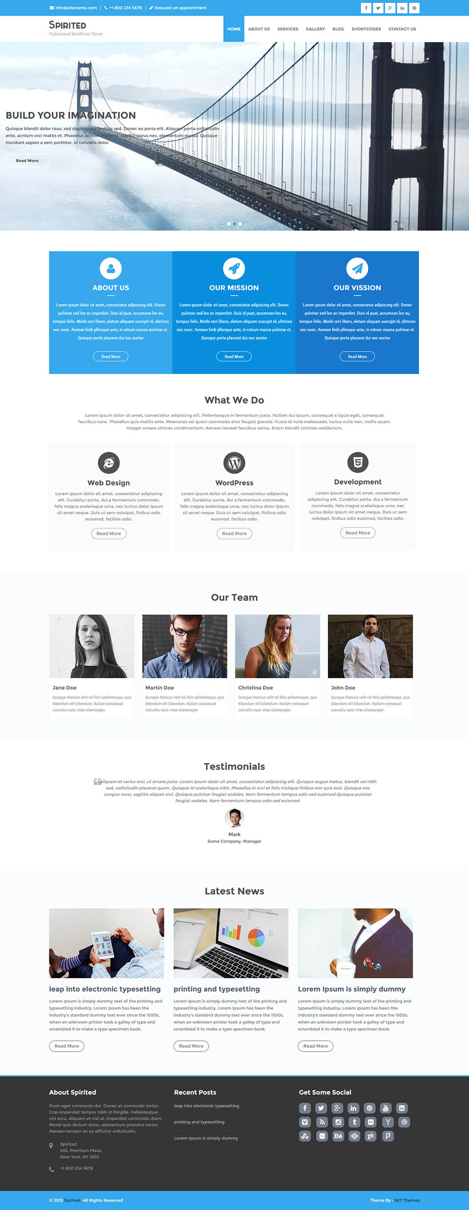 Template SKT Themes Spirited Pro WordPress template SKT Themes Spirited Pro