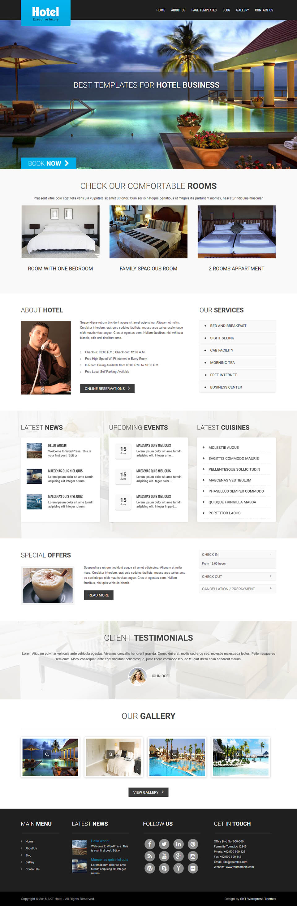 WordPress template SKT Themes Stay Here Pro