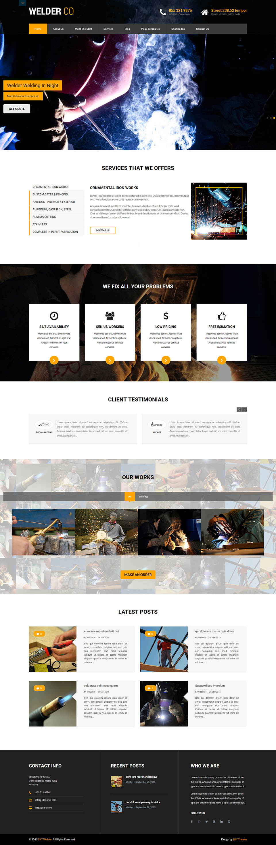 Template SKT Themes Welder Pro WordPress template SKT Themes Welder Pro
