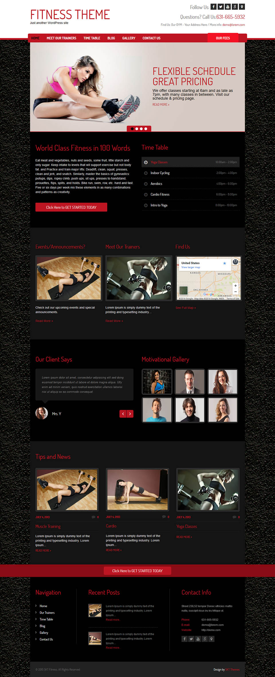WordPress template SKT Themes Zym Pro