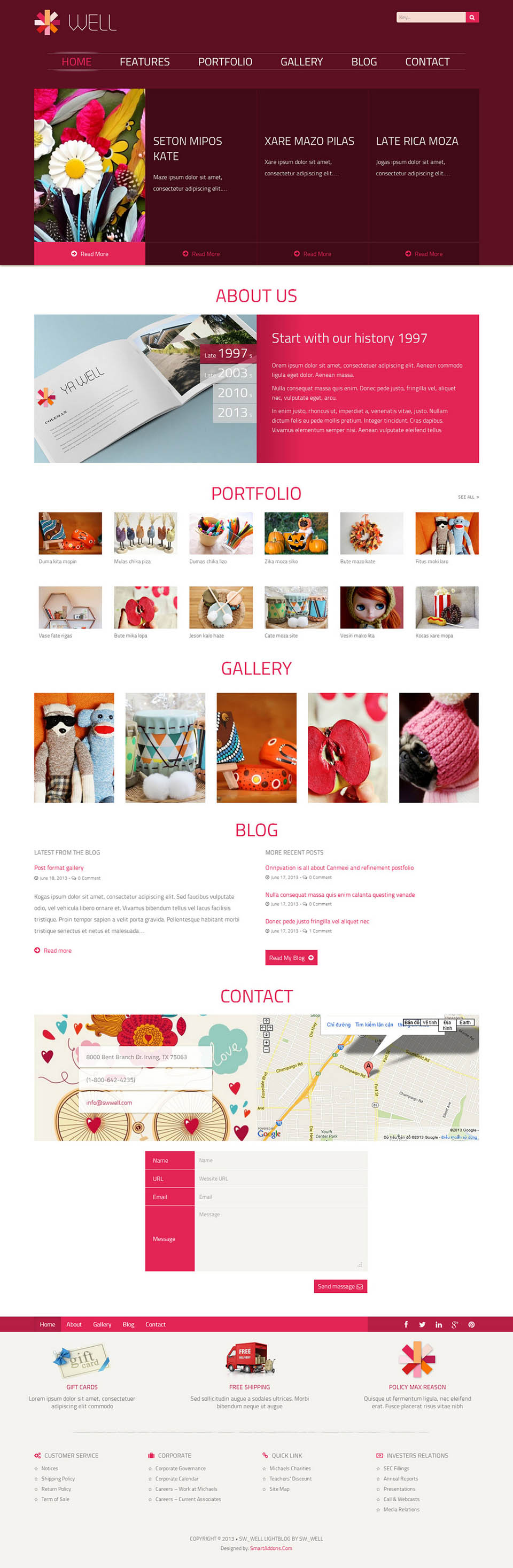 WordPress template SmartAddons SW Well