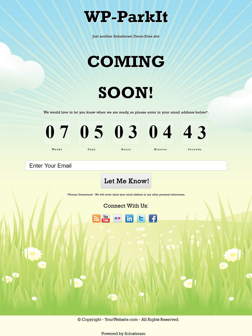 WordPress template SoloStream WP-ParkIt