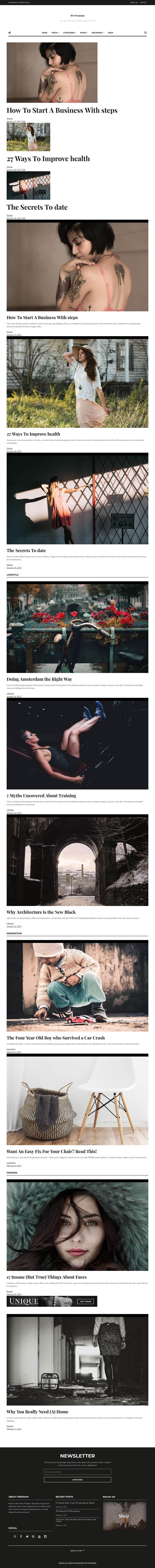 WordPress template SoloStream WP-Premium