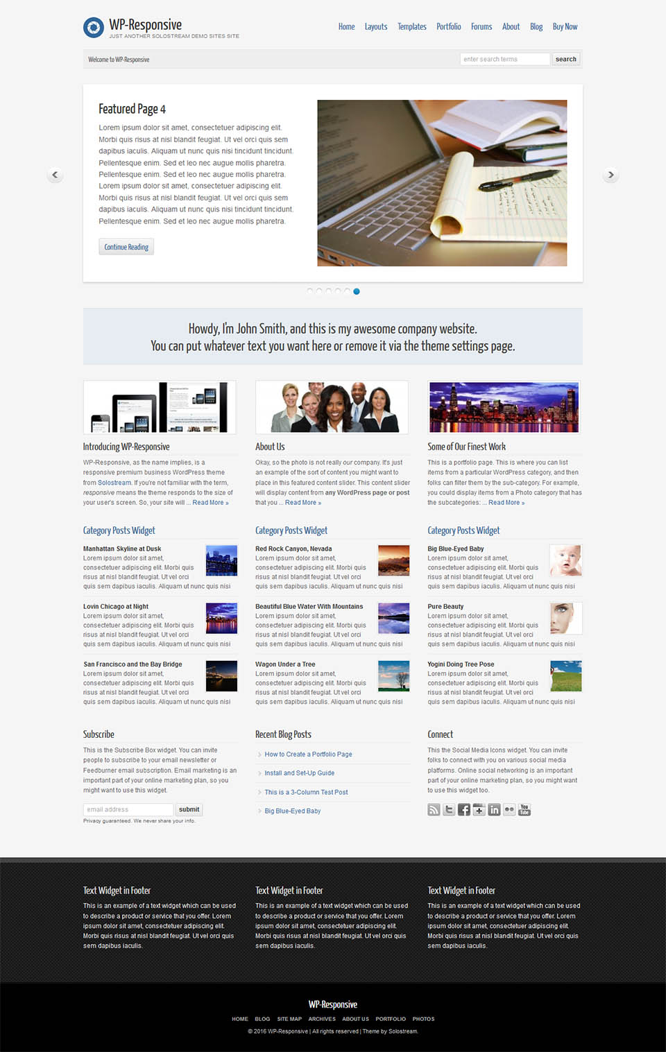 WordPress template SoloStream WP-Responsive