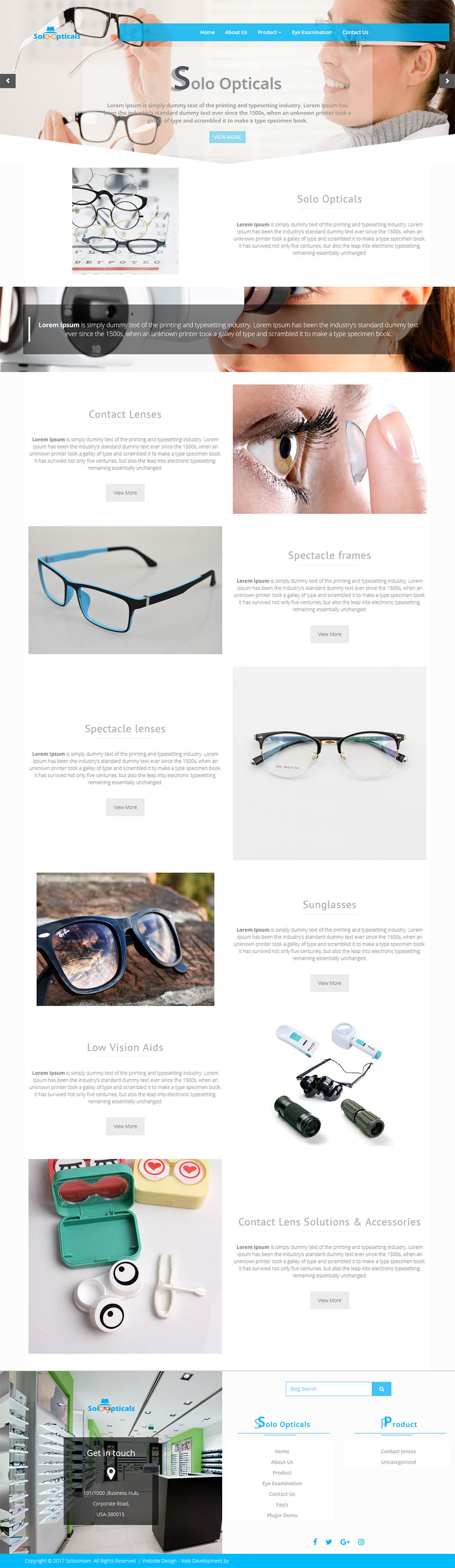 WordPress template SoloStream WP-Solo-Opticals