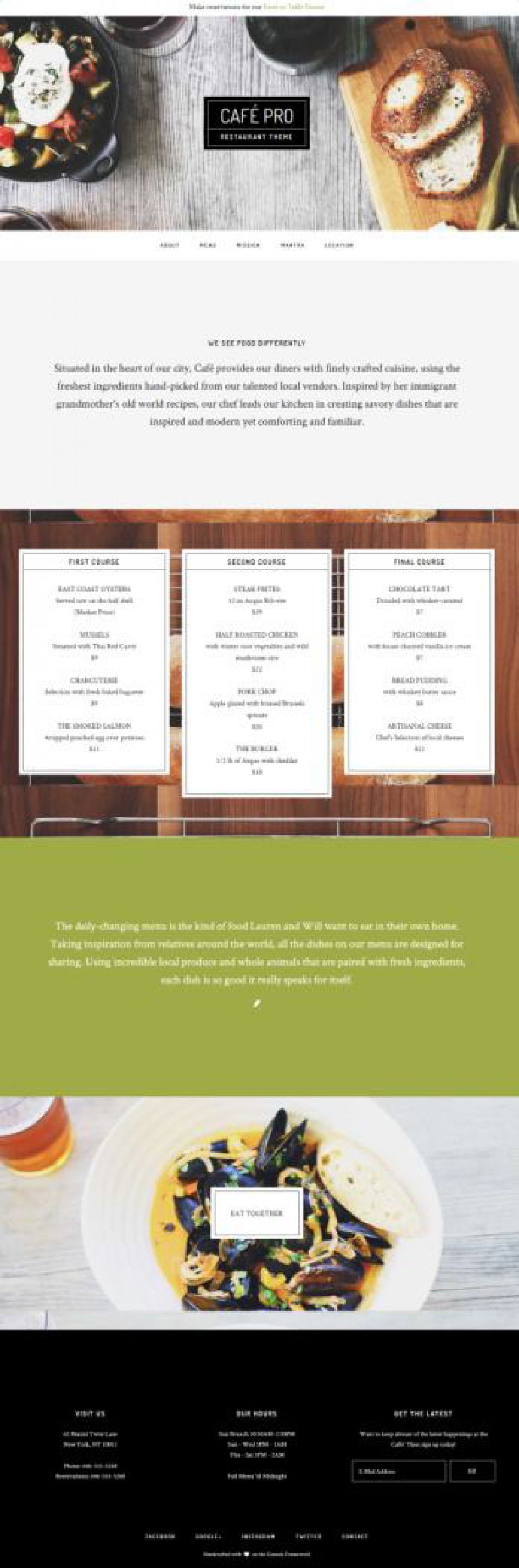 Template StudioPress Cafe Pro WordPress template StudioPress Cafe Pro
