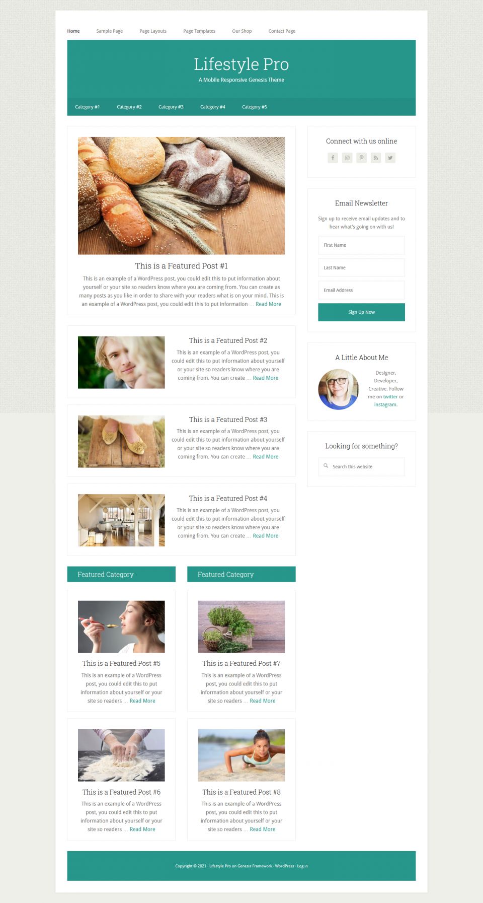 WordPress template StudioPress Lifestyle Pro