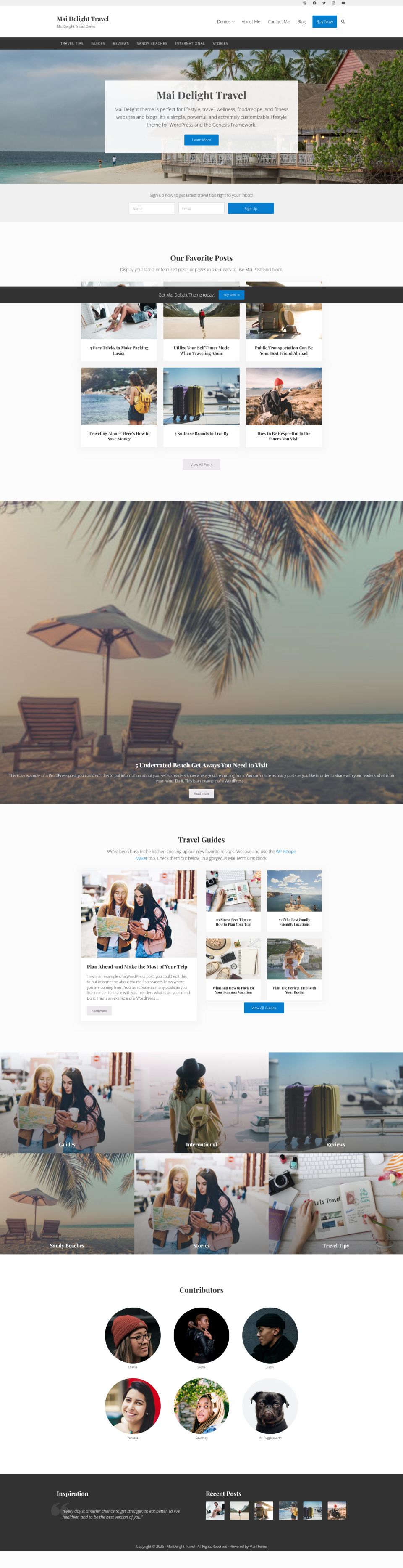 WordPress template StudioPress Mai Lifestyle Pro