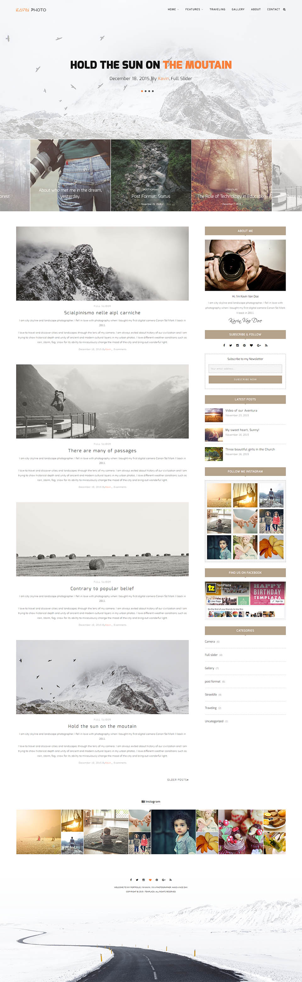 WordPress template TemPlaza Kavin