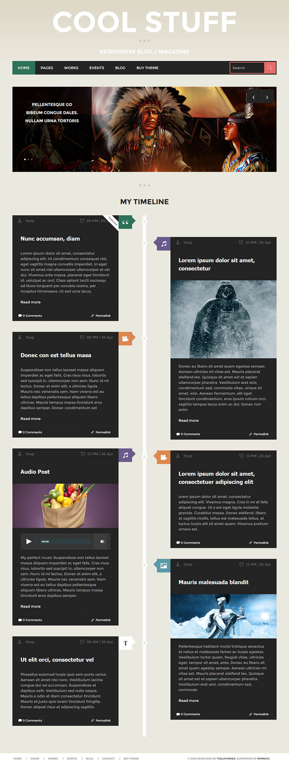 WordPress template TeslaThemes CoolStuff