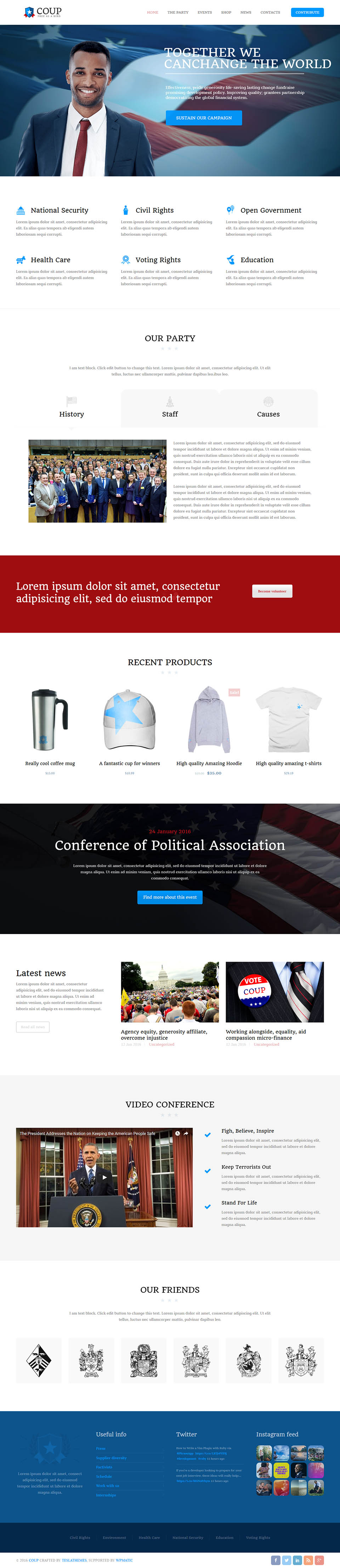 Template TeslaThemes Coup WordPress template TeslaThemes Coup
