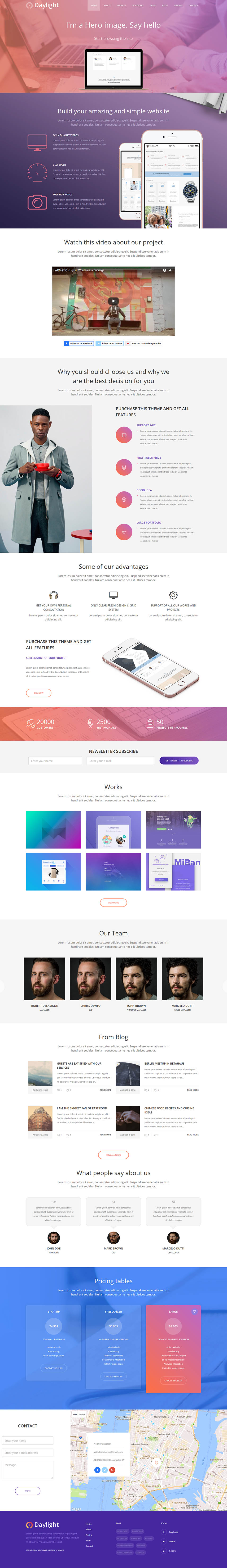 WordPress template TeslaThemes Daylight