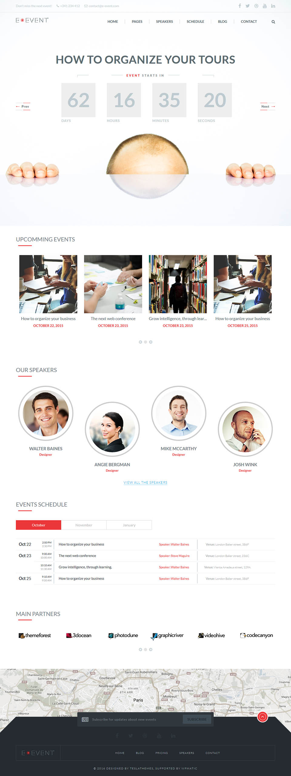 WordPress template TeslaThemes E-event