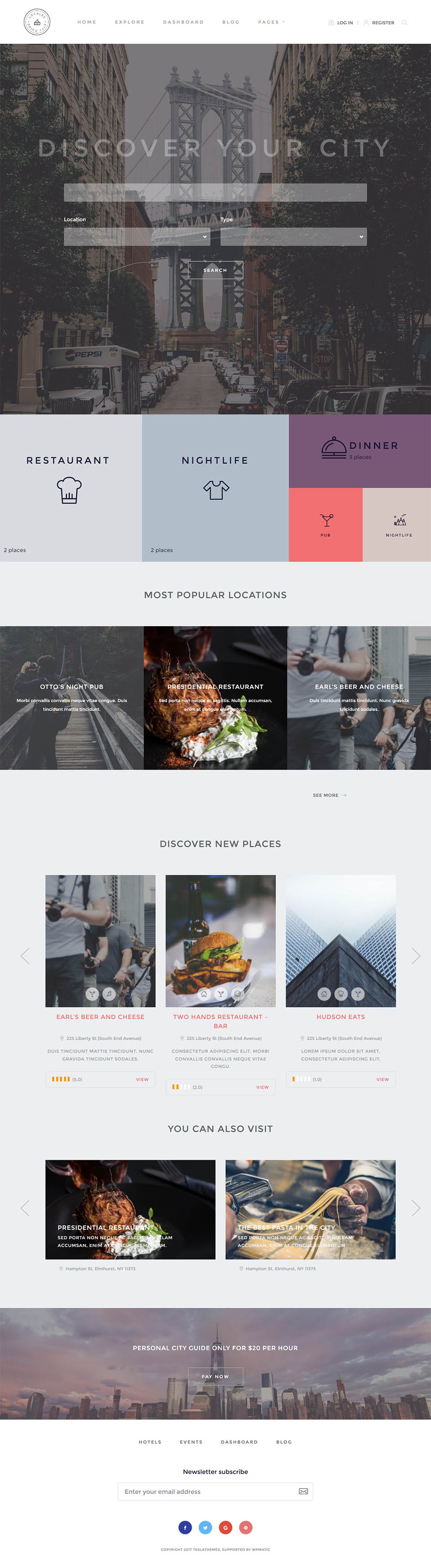 WordPress template TeslaThemes Locales