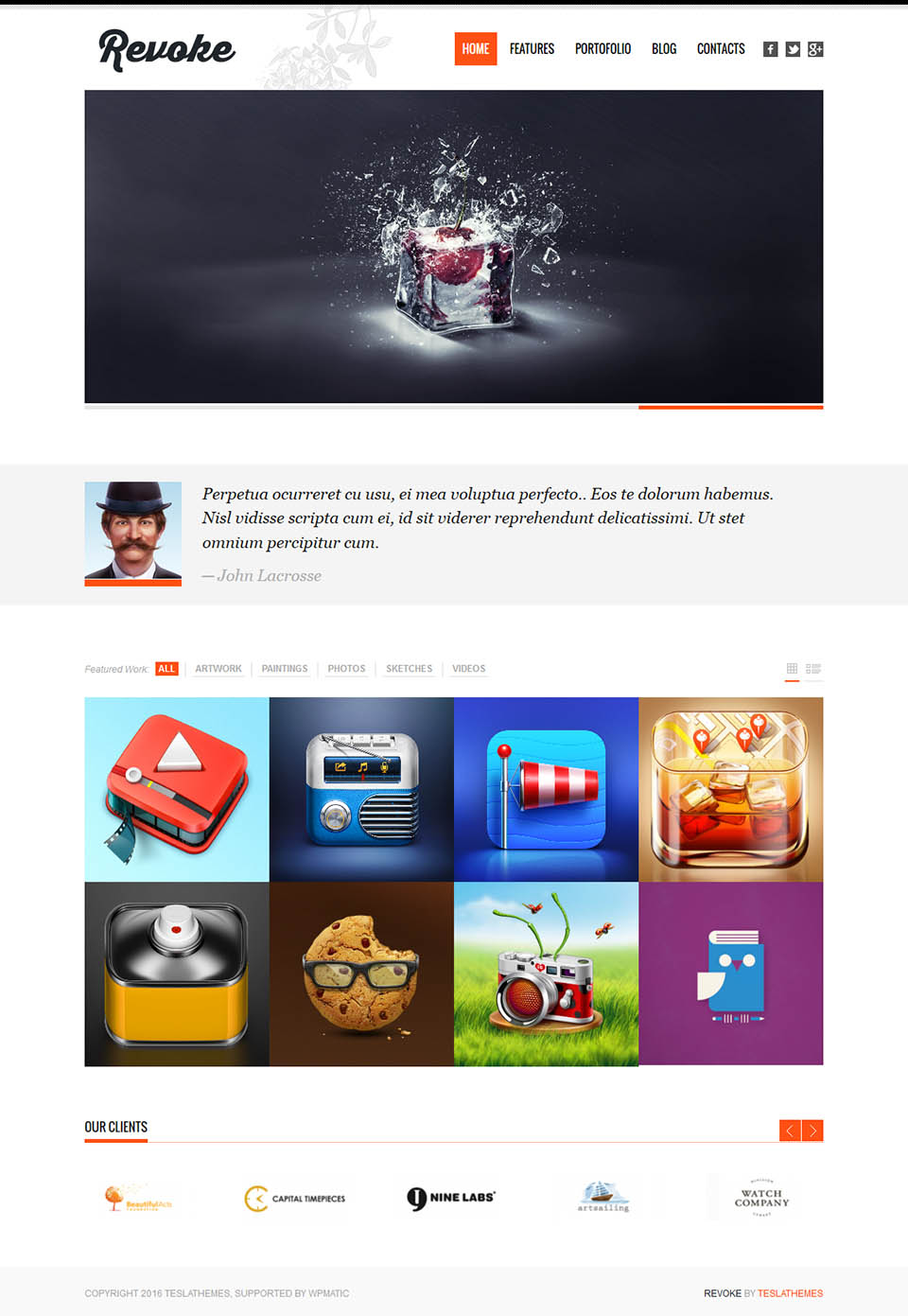 WordPress template TeslaThemes Revoke