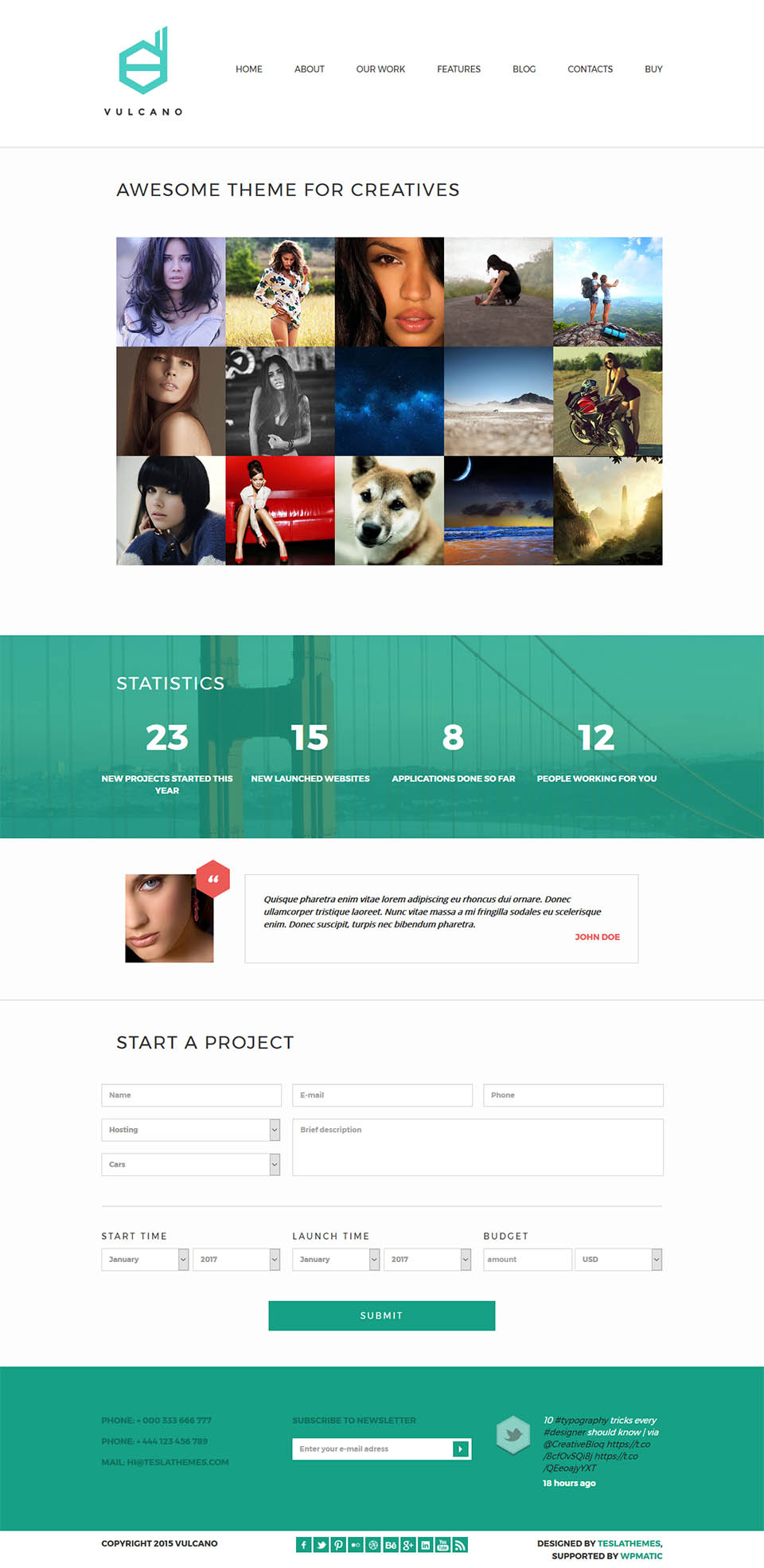 WordPress template TeslaThemes Vulcano