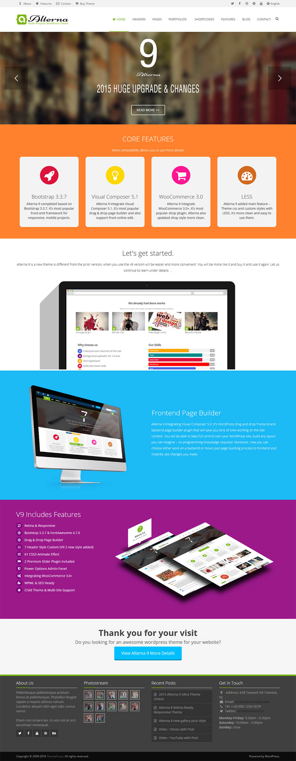 WordPress template ThemeForest Alterna