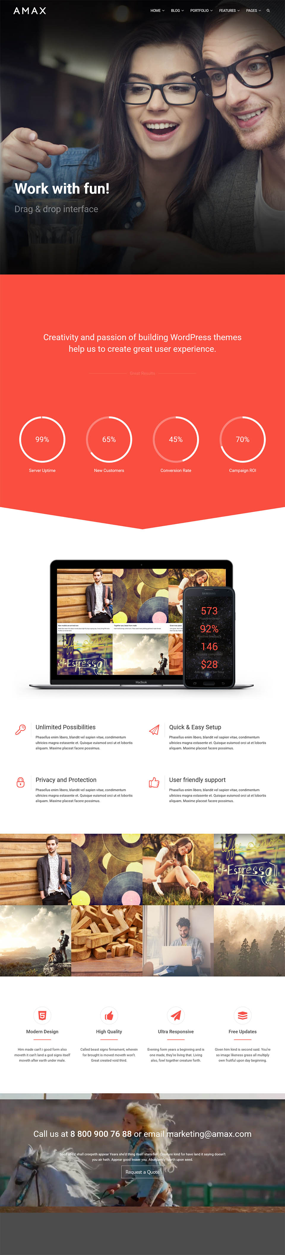 Template ThemeForest Amax WordPress template ThemeForest Amax