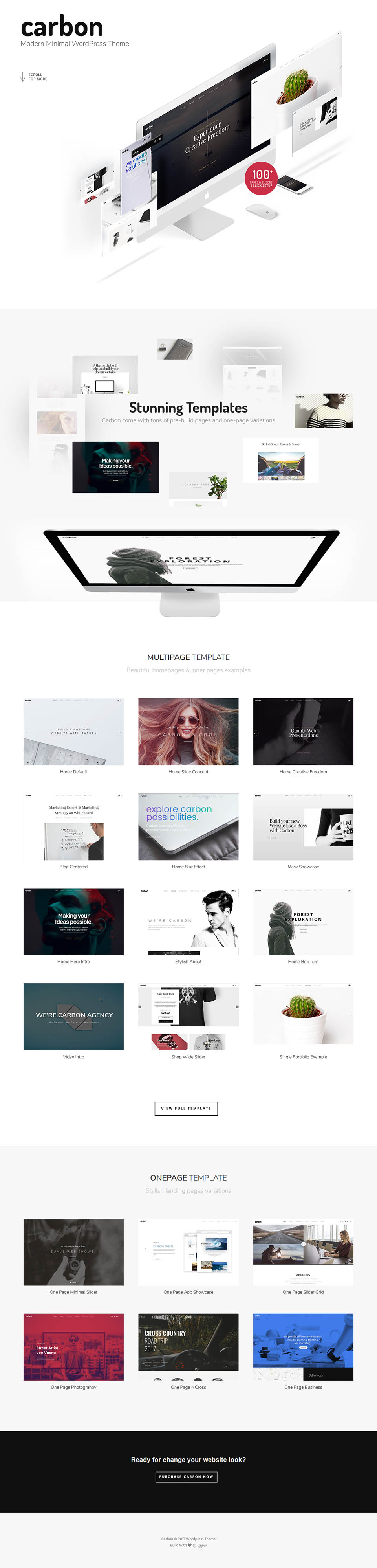 WordPress template ThemeForest Carbon