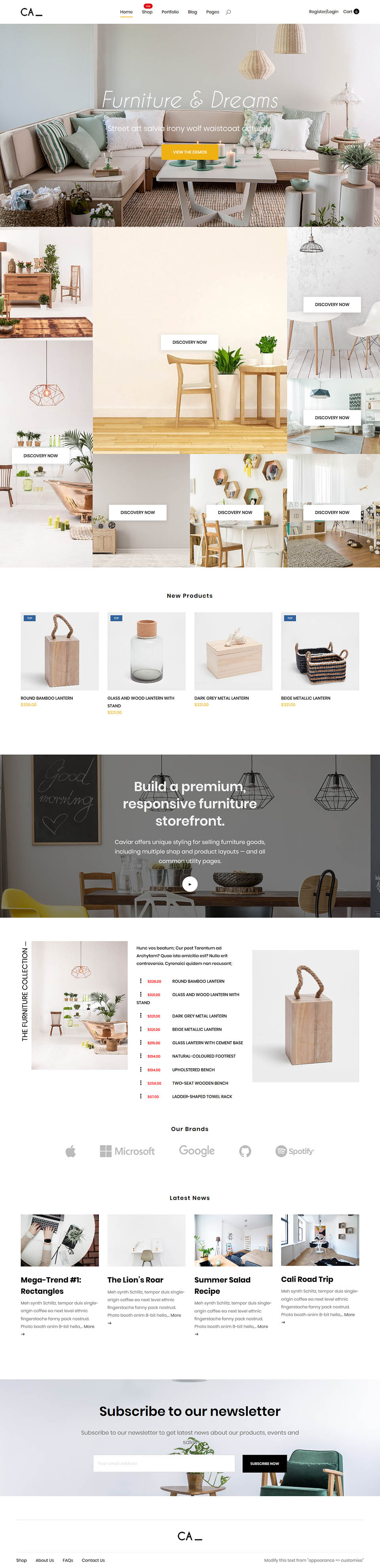WordPress template ThemeForest Caviar