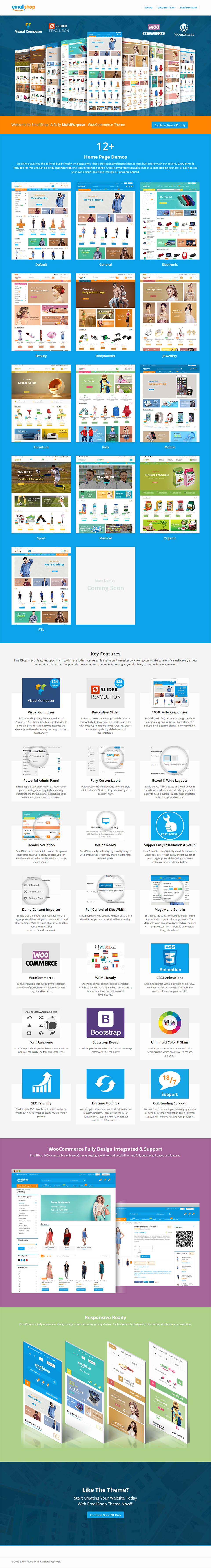 Template ThemeForest EmallShop WordPress template ThemeForest EmallShop