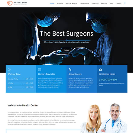ThemeForest Health Medical Center