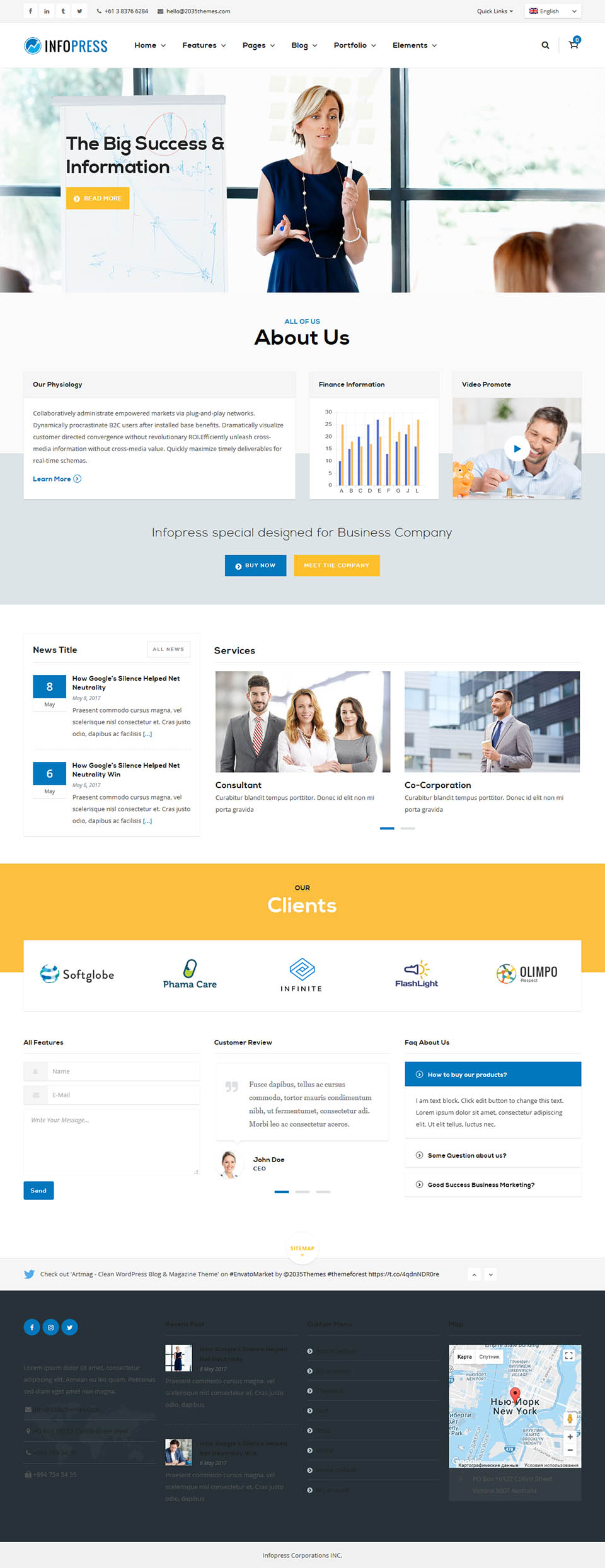 Template ThemeForest Infopress WordPress template ThemeForest Infopress