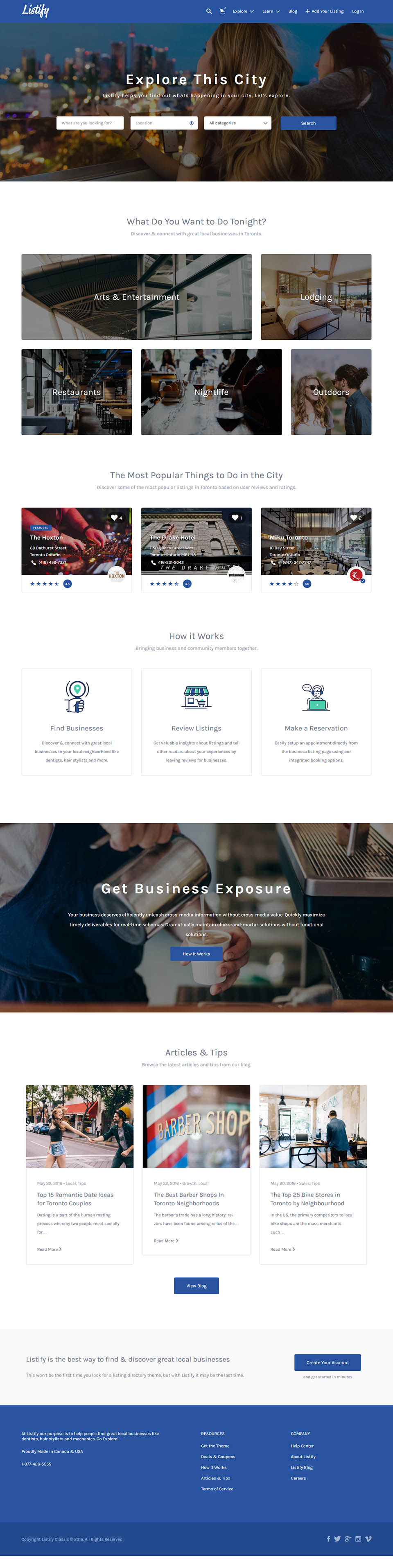 Template ThemeForest Listify WordPress template ThemeForest Listify