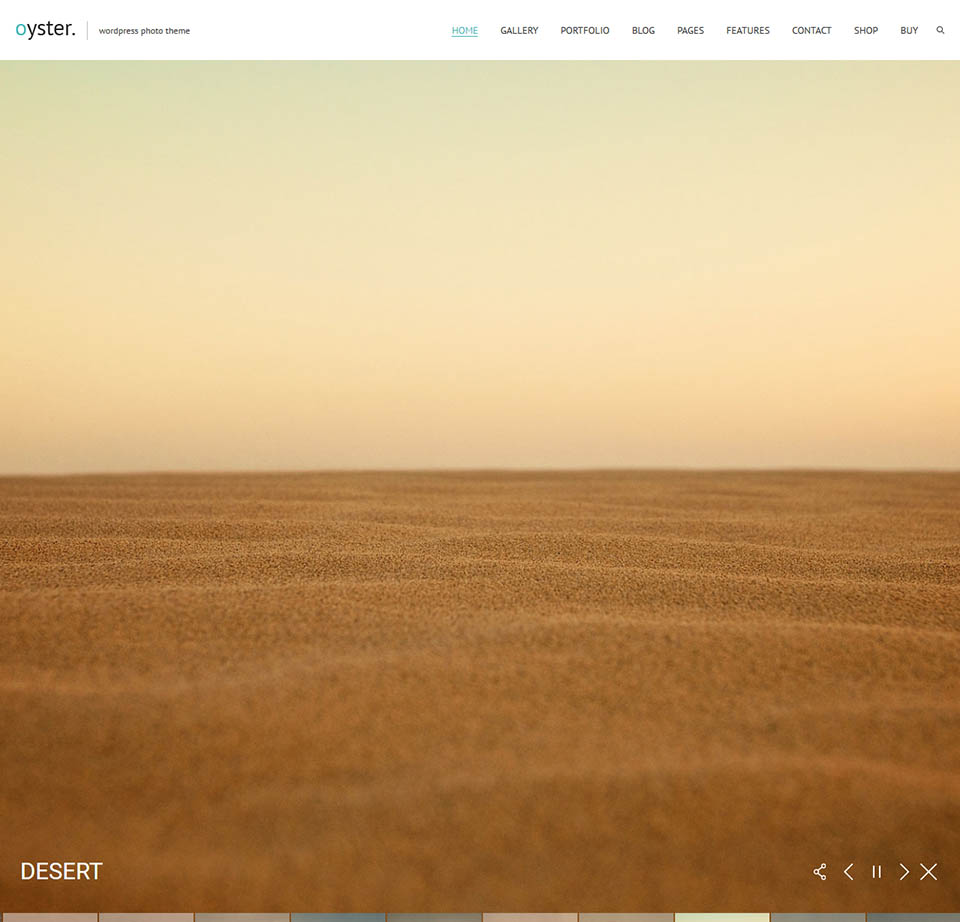 WordPress template ThemeForest Oyster