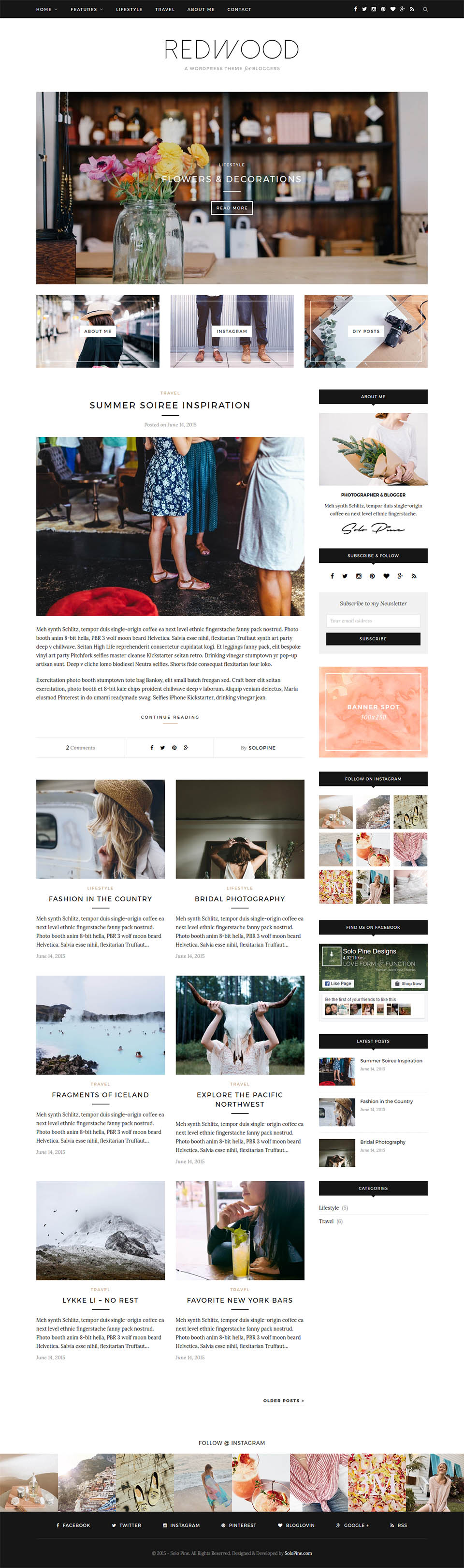 Template ThemeForest Redwood WordPress template ThemeForest Redwood