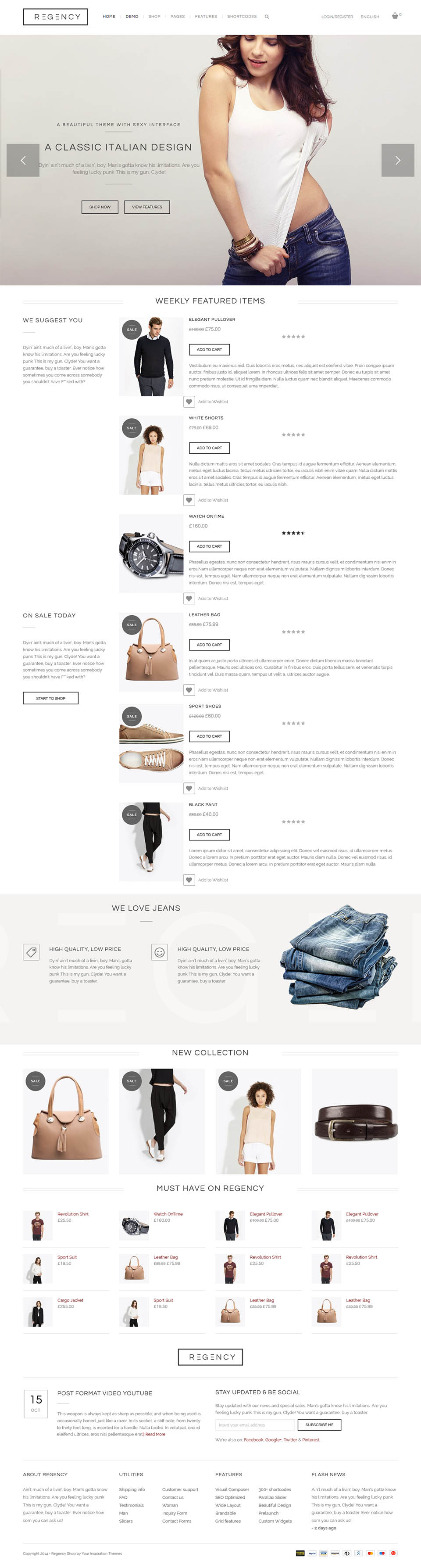 WordPress template ThemeForest Regency